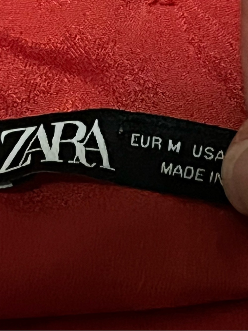 Zara Red Multicolor Floral Ruffle Cami - Picture 3 of 5